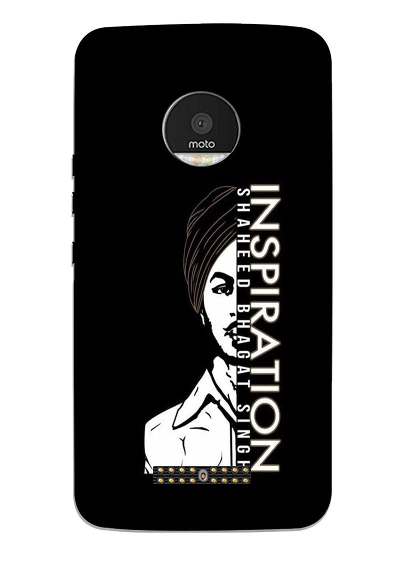 Bhagat Singh Mobile Back Case for Moto Z Play (Design - 329)