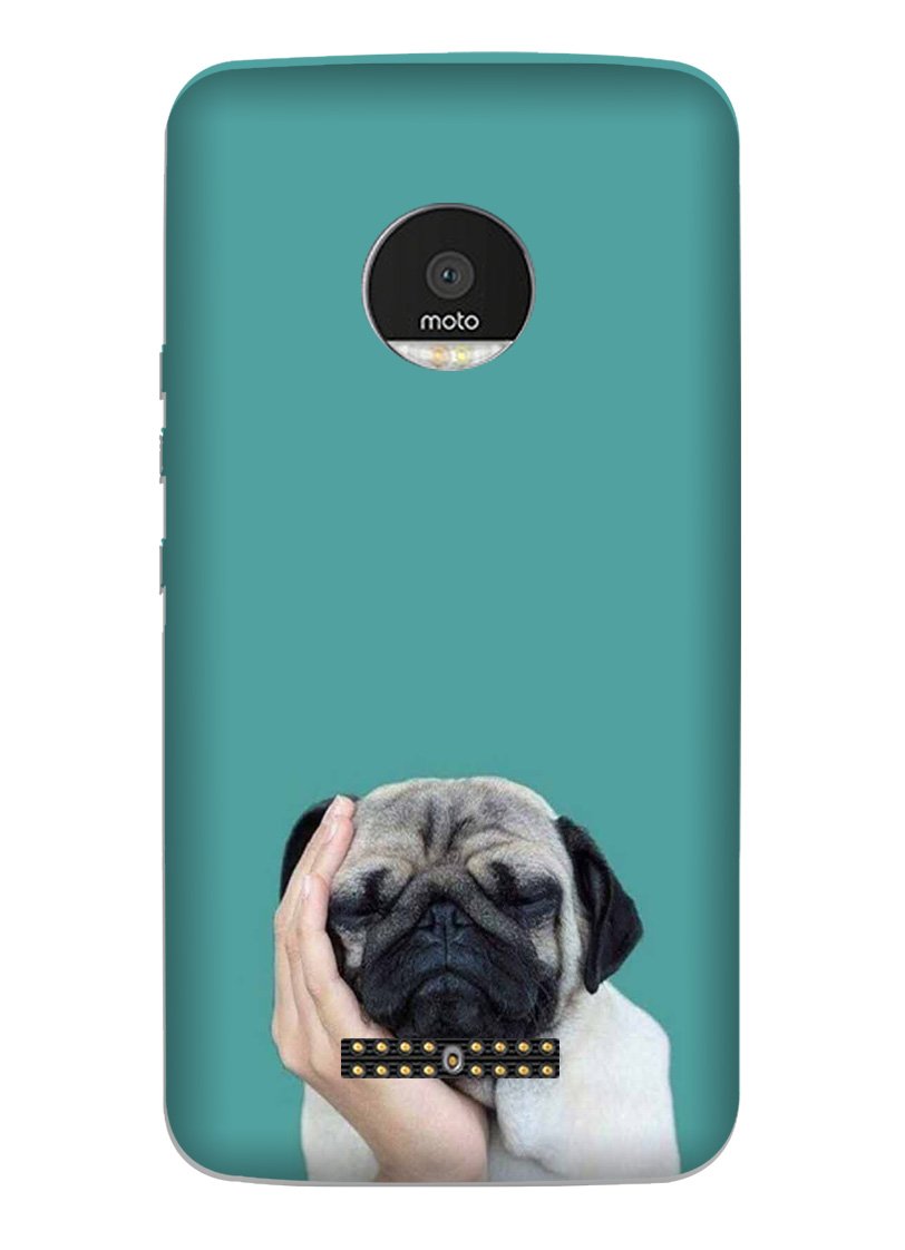 Puppy Mobile Back Case for Moto Z3 Play (Design - 333)