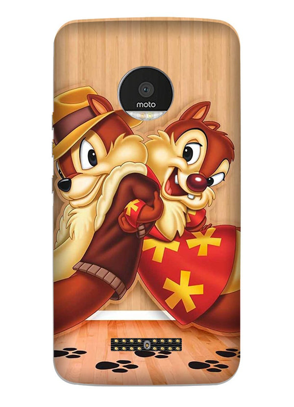 Chip n Dale Mobile Back Case for Moto Z Play (Design - 335)