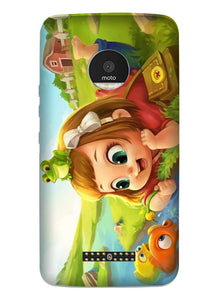 Baby Girl Mobile Back Case for Moto Z3 Play (Design - 339)