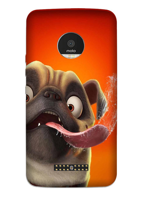 Dog Mobile Back Case for Moto Z3 Play (Design - 343)