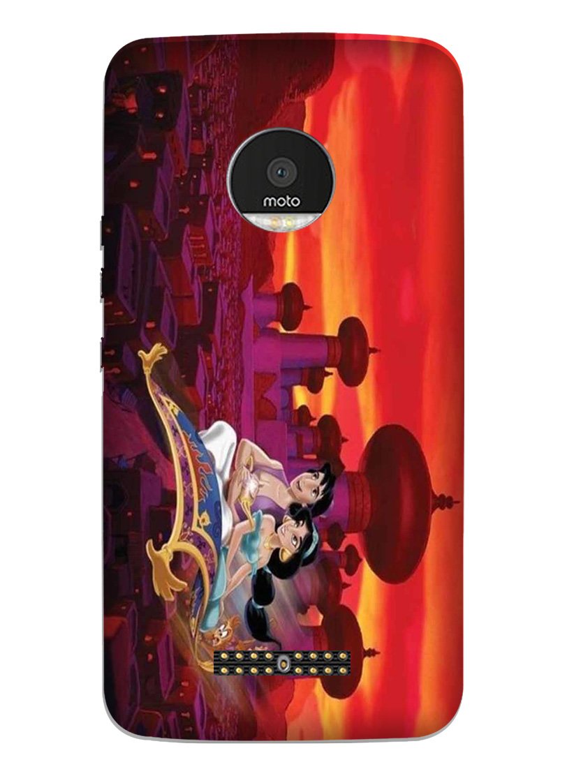 Aladdin Mobile Back Case for Moto Z Play (Design - 345)