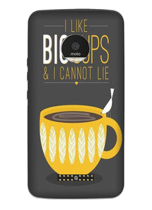 Big Cups Coffee Mobile Back Case for Moto Z Play (Design - 352)