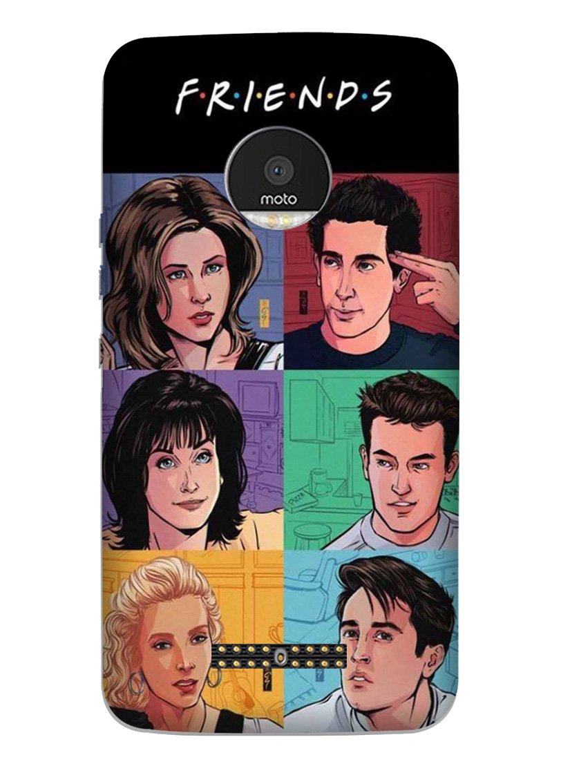 Friends Mobile Back Case for Moto Z3 Play (Design - 357)