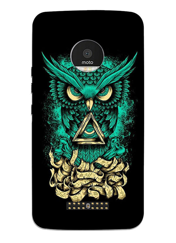 Owl Mobile Back Case for Moto Z3 Play (Design - 358)