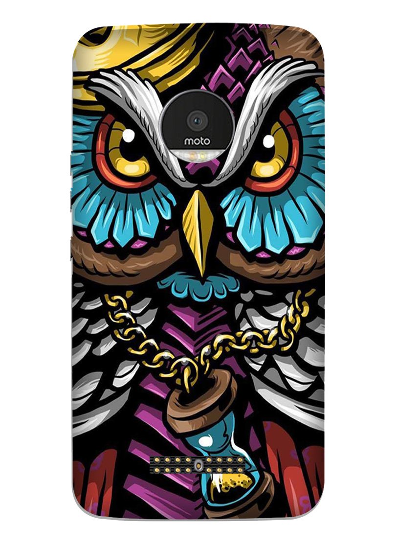 Owl Mobile Back Case for Moto Z Play (Design - 359)