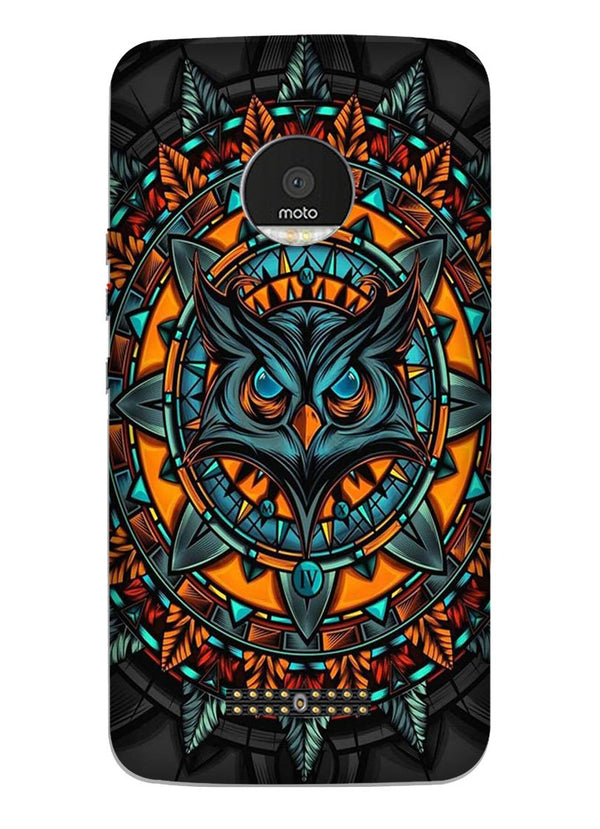 Owl Mobile Back Case for Moto Z2 Play (Design - 360)
