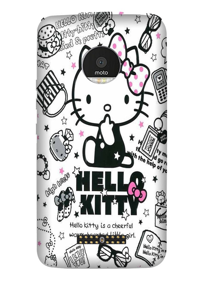 Hello Kitty Mobile Back Case for Moto Z Play (Design - 361)