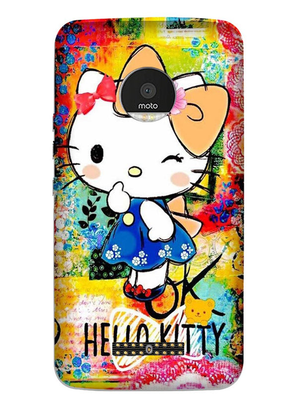 Hello Kitty Mobile Back Case for Moto Z2 Play (Design - 362)