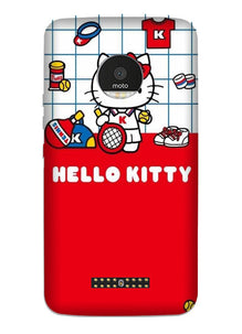 Hello Kitty Mobile Back Case for Moto Z3 Play (Design - 363)