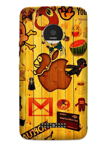 Wooden Texture Mobile Back Case for Moto Z3 Play (Design - 367)