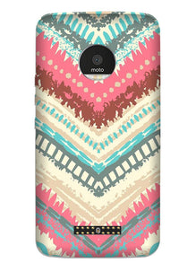 Pattern Mobile Back Case for Moto Z3 Play (Design - 368)