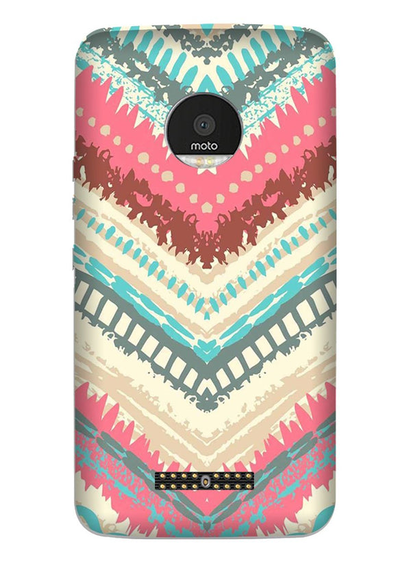 Pattern Mobile Back Case for Moto Z3 Play (Design - 368)