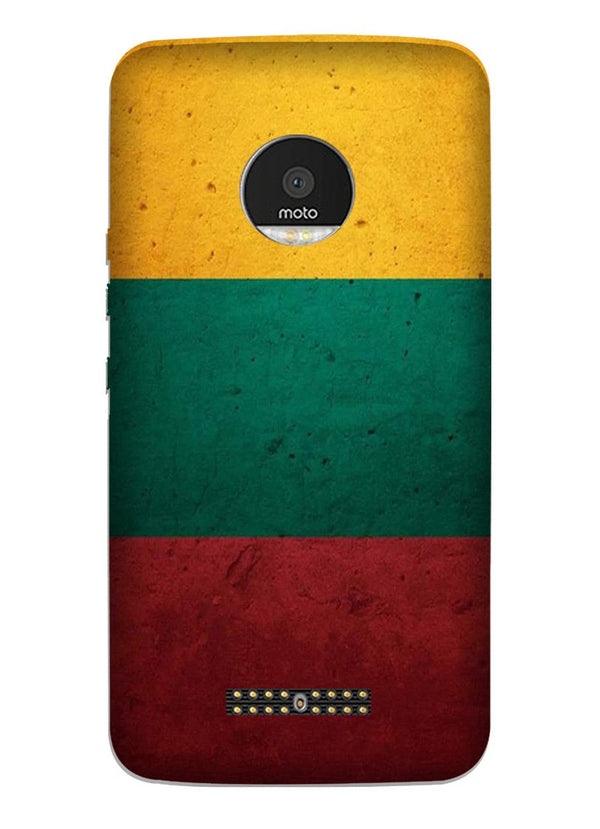 Color Pattern Mobile Back Case for Moto Z3 Play (Design - 374)