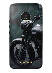 Royal Enfield Mobile Back Case for Moto Z Play (Design - 380)