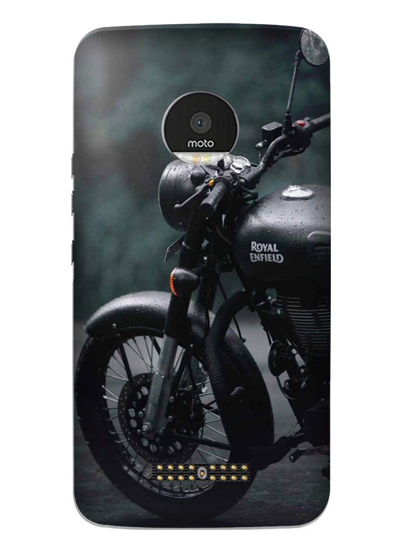 Royal Enfield Mobile Back Case for Moto Z2 Play (Design - 380)