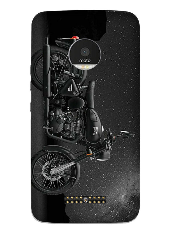 Royal Enfield Mobile Back Case for Moto Z3 Play (Design - 381)
