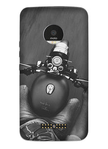 Royal Enfield Mobile Back Case for Moto Z2 Play (Design - 382)
