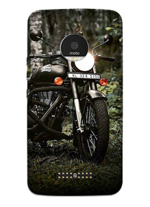 Royal Enfield Mobile Back Case for Moto Z Play (Design - 384)