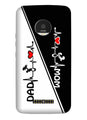 Love Mom Dad Mobile Back Case for Moto Z2 Play (Design - 385)