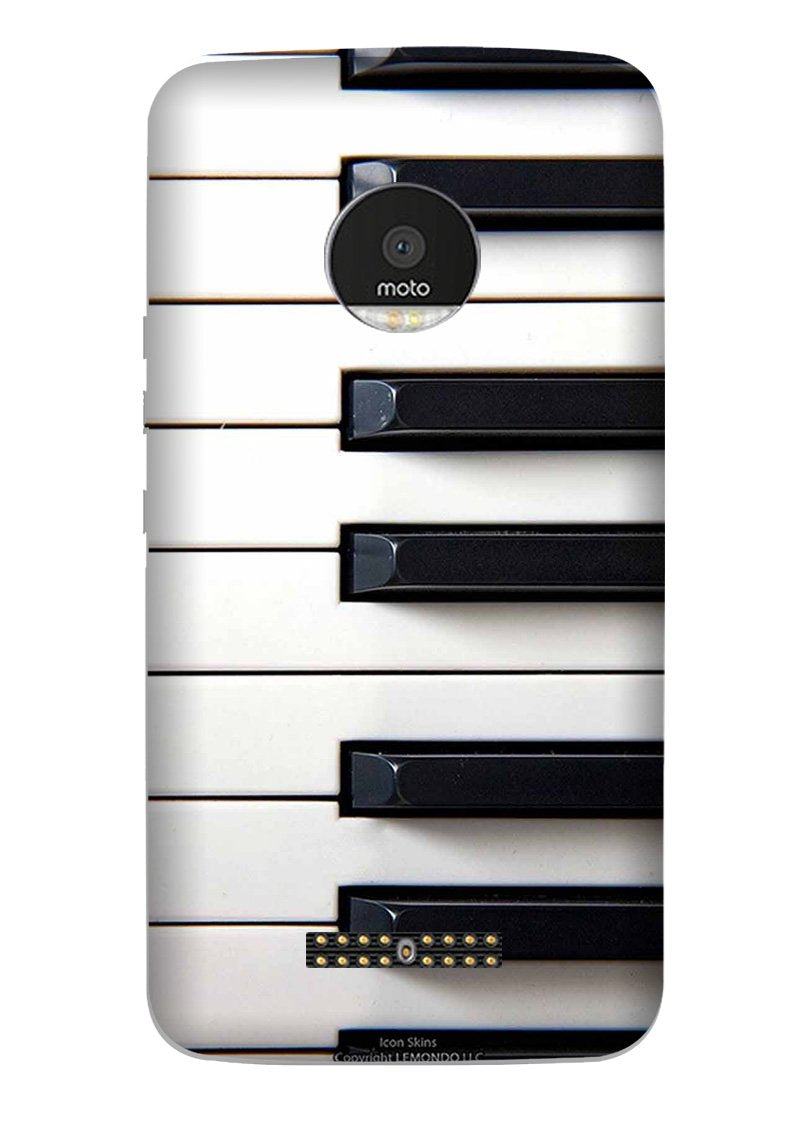 Piano Mobile Back Case for Moto Z Play (Design - 387)