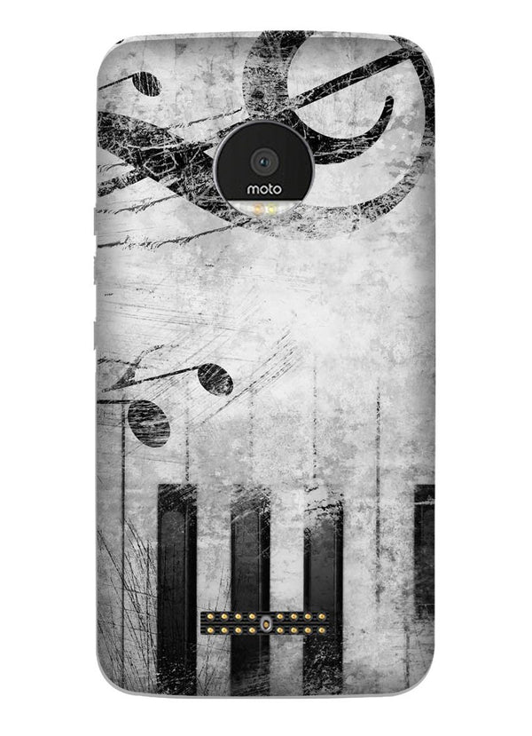 Music Mobile Back Case for Moto Z2 Play (Design - 394)