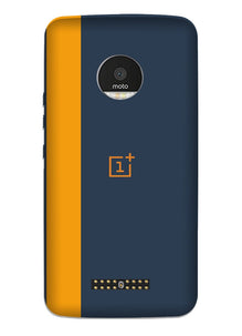 Oneplus Logo Mobile Back Case for Moto Z Play (Design - 395)